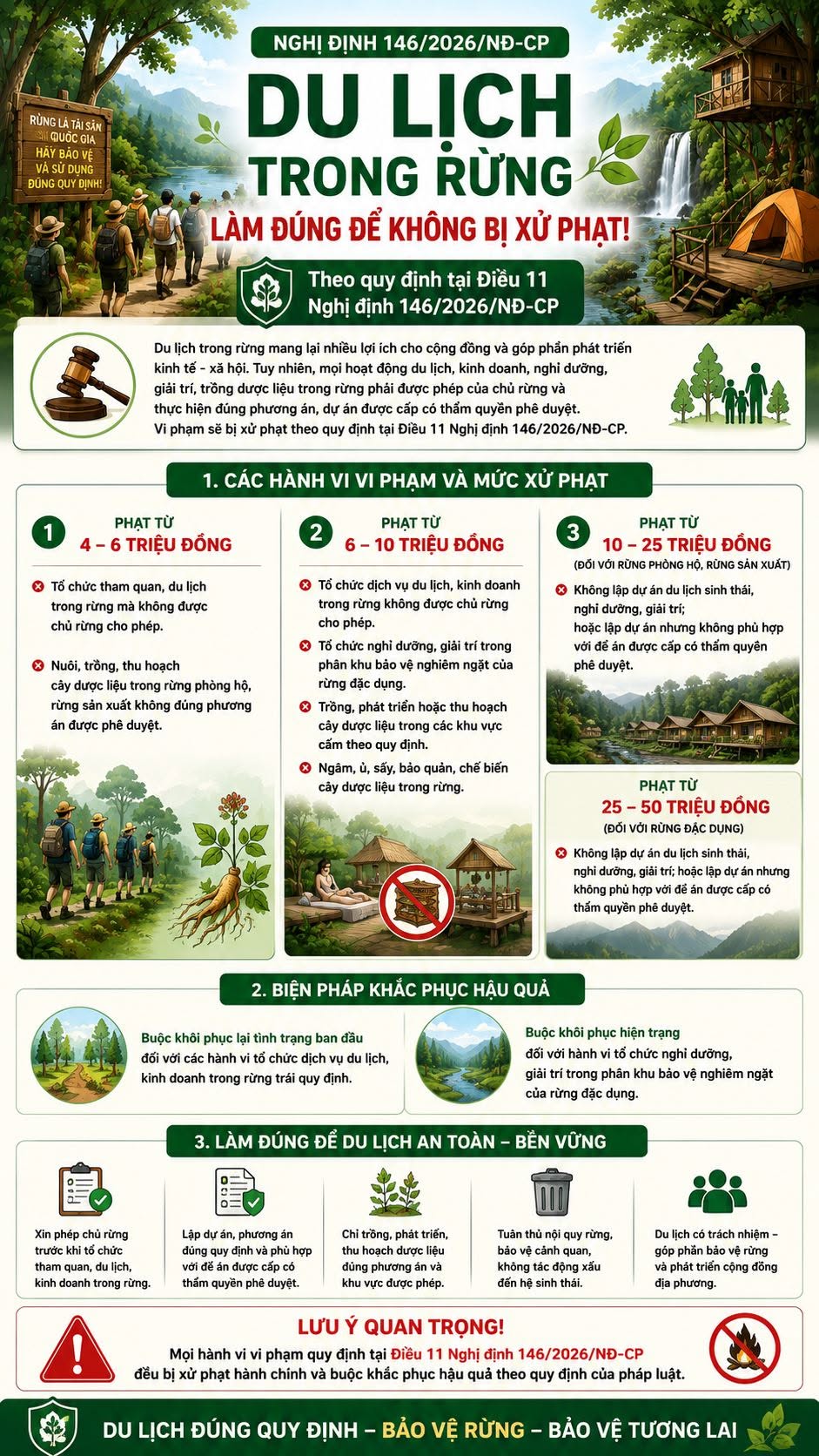 Cùng nhau tìm hiểu "Sử dụng môi trường rừng sao cho đúng quy định" 